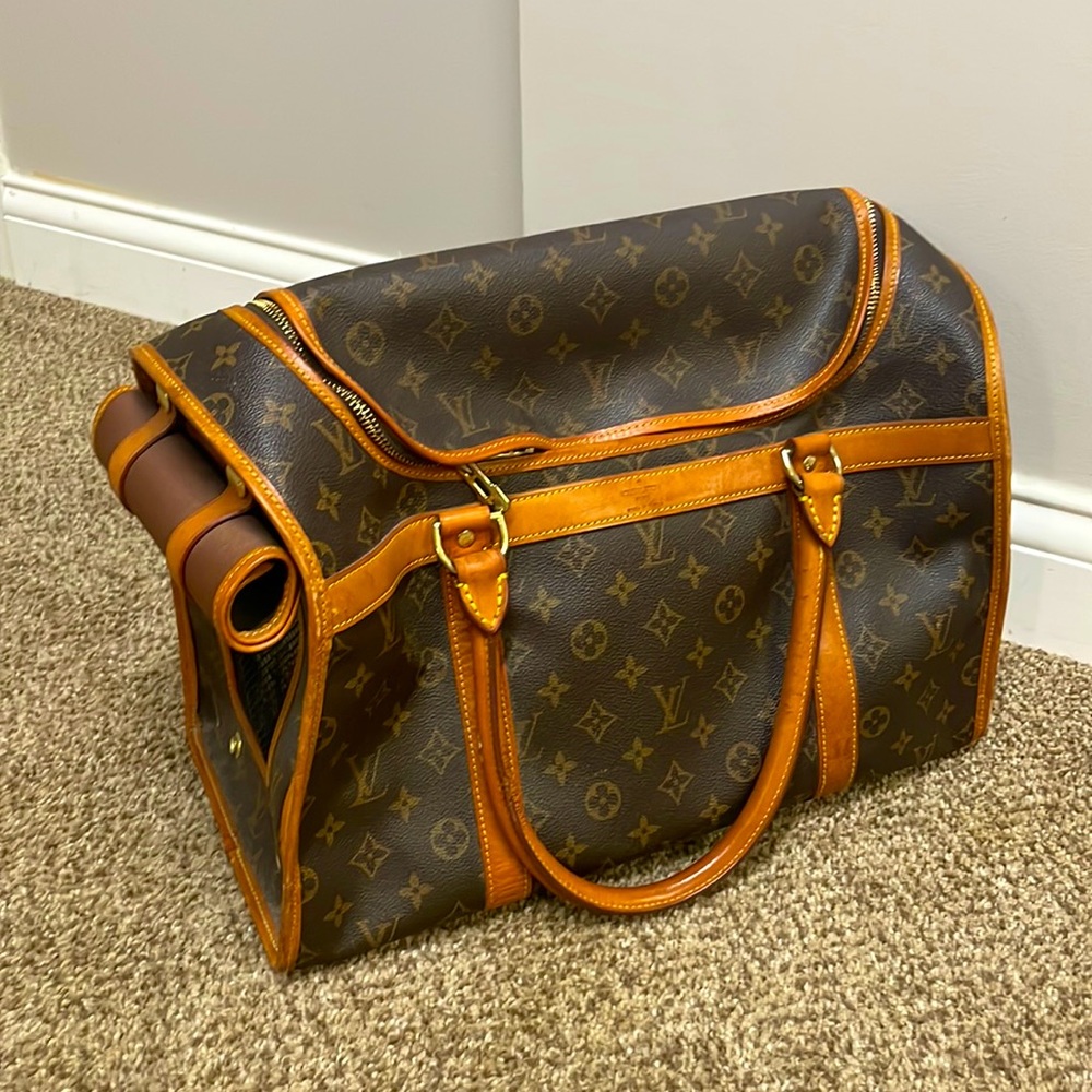 Authentic Louis Vuitton dog carrier